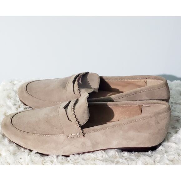 J.Jill Womens New Tan Suede Loafers Size 7.5 Preppy Classic Classy Quality Boho - Picture 4 of 5
